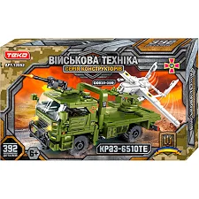 Конструктор "Военная техника" 12052 (18/2) "Teko", 392 детали, "КРАЗ-6510ТЕ" и "СОКОЛ-300", в коробке