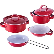 Детский набор посуды «Kitchenware» 620-B5(Red) кастрюля, сковородка