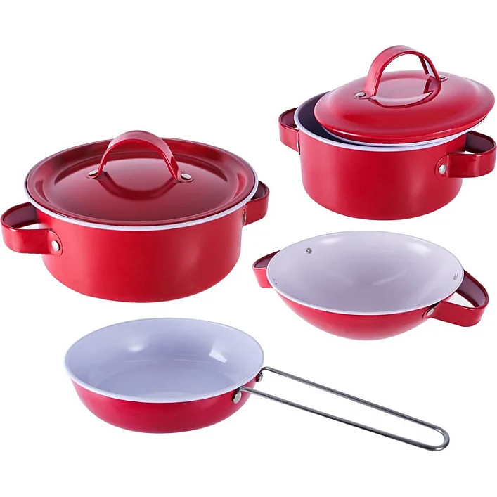Детский набор посуды «Kitchenware» 620-B5(Red) кастрюля, сковородка