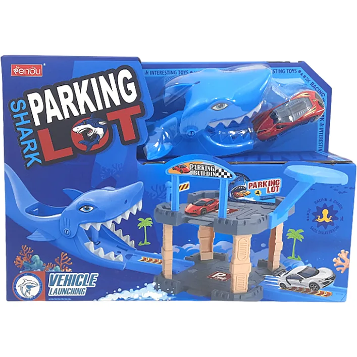 Паркинг "Shark" с запуском в коробке 8872 г.33*9*23,5см (Нас8728)