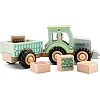 Игрушечный Трактор с прицепом и овощами, New Classic Toys (19447)