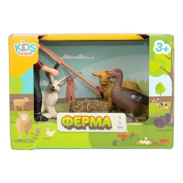Дитячий іграшковий набір "Ферма" Q9899-T7_6 качка, вівця, кролик