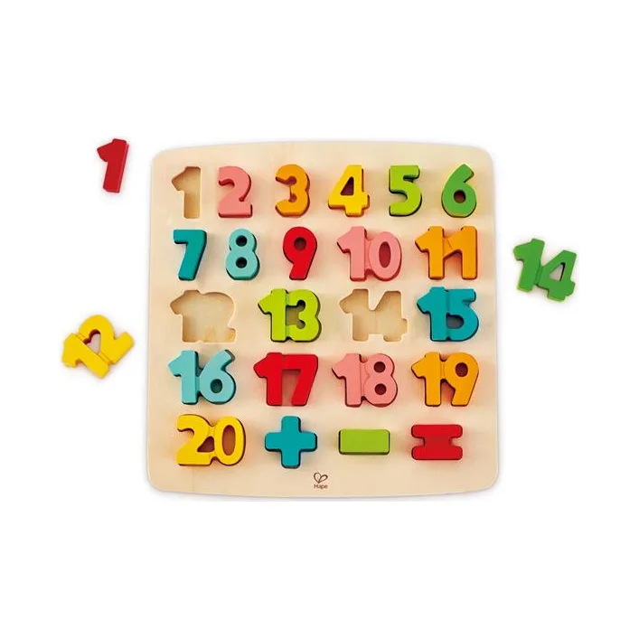 Деревянный пазл Hape Цифры (E1550)