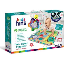 Коврик для малышей Kids Hits, KH06/005 тактильные элементы, зеркало, яркие ленты, в коробке (Нем1475)