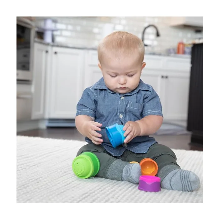 Пірамідка Fat Brain Toys dimpl stack Чашки (F293ML)