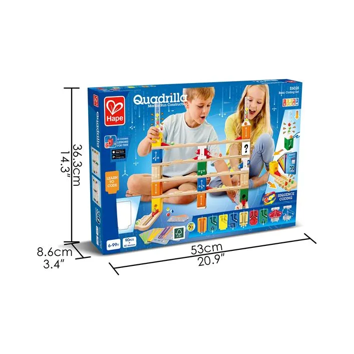Конструктор-лабиринт Hape Quadrilla Программирование основы 130 эл. (E6028)