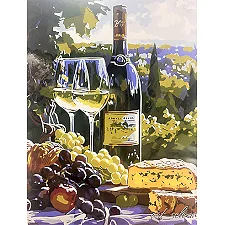 Набор для росписи по номерам "Вкус шардоне" KHO5708 30х40см IDEYKA (Нас5292)