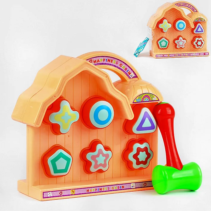 Логическая игра 8329-3 A (36) стукалка, домик, в сетке