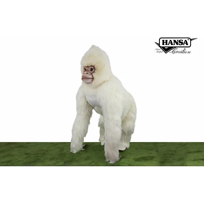 Анимированная игрушка Горилла альбинос высота 214см, Hansa (08891)