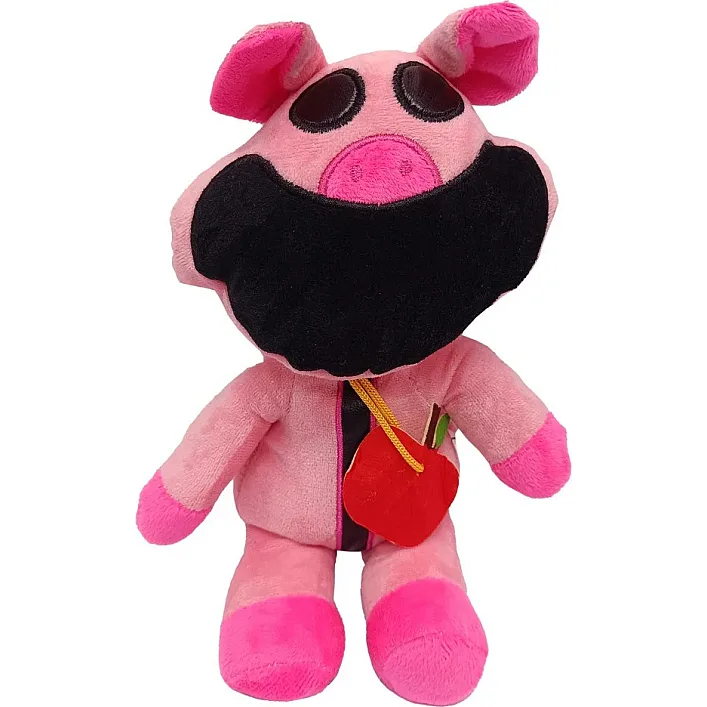 Плюшевая Игрушка Улыбающиеся Зверята из Poppy Playtime Smiling Critters "Хрюшка" Bambi POPPY(Pink) 20 см