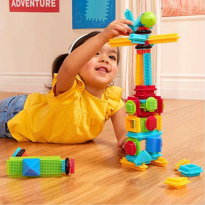 Конструктор серії Bristle Blocks - БУДІВЕЛЬНИК (56 деталей, у коробці)
