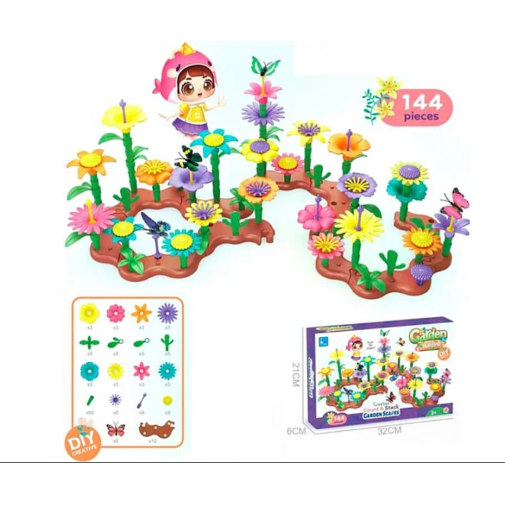 Конструктор Garden Building квіти 144 дет