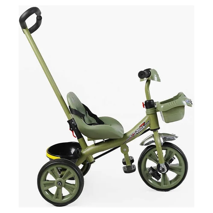 Велосипед 3-х колесный BS-70240 "Best Trike" (1) колеса EVA переднее 10', заднее 8', стальная рама, УКР. ВЗУЧИВАНИЕ, родительская ручка, в коробке