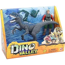 Игровой набор Dino Valley Опасный динозавр со звуком серый (542015)