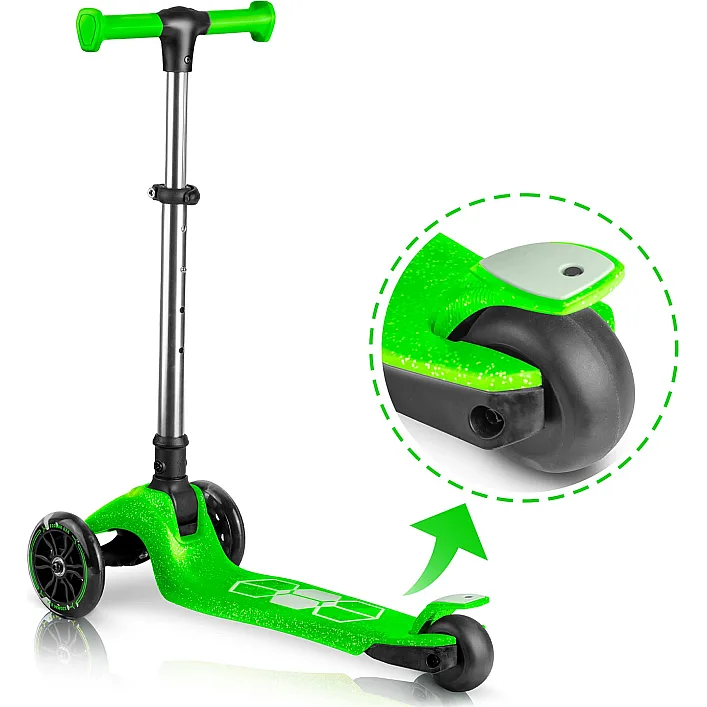 Самокат дитячий триколісний Ricokids Jelly зелений
