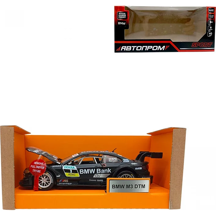 Машина мет. BMW M3 DTM, батарейки ,світло,звук,відкр.двері