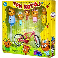 Игровой набор Три кота N73 с велосипедом