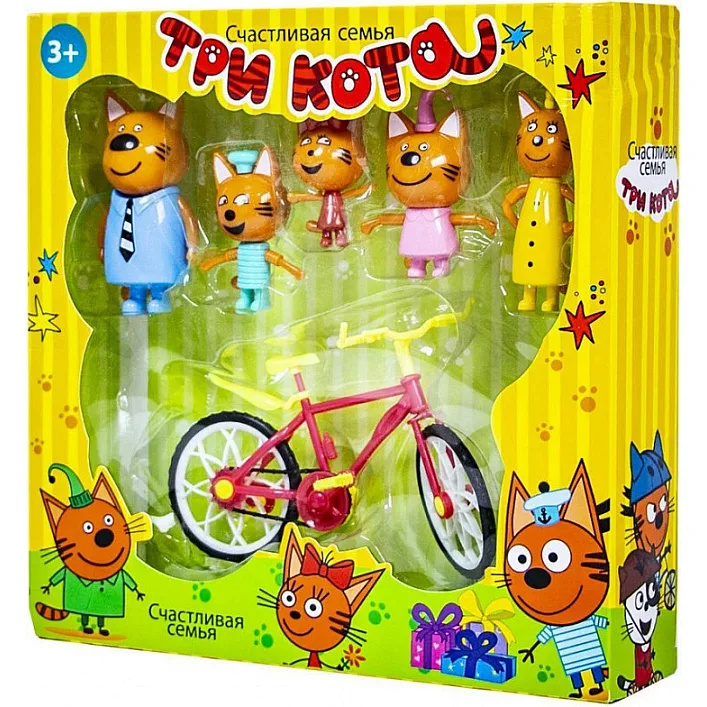 Игровой набор Три кота N73 с велосипедом