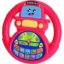 Интерактивная игрушка руль "Путешественник: Автомир" M 6304, 18 см, украинский