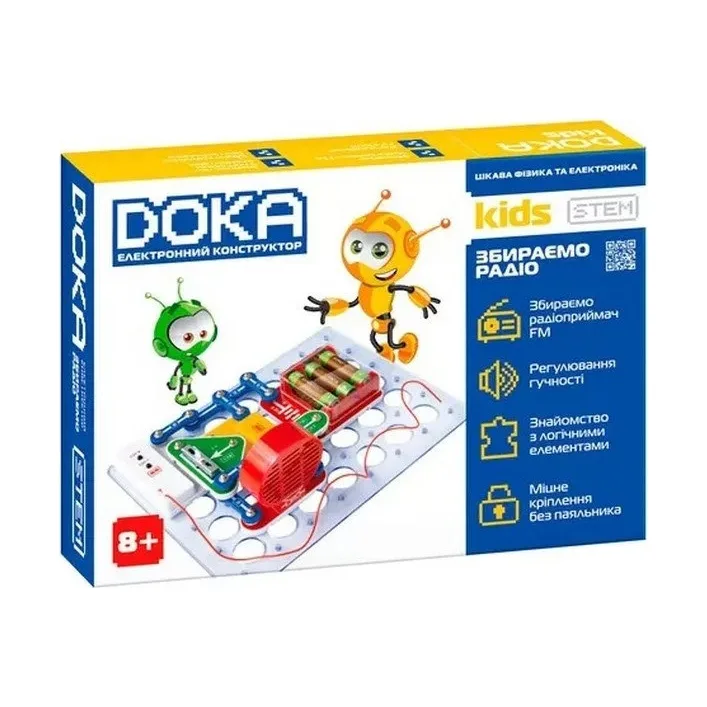 Конструктор электронный DOKA "СОБИРАЕМ РАДИО" D70703 (Кон5641)