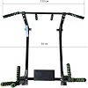 Тренажер турник с подъемными брусьями Iron Pro 4 в 1 NE-TR-5B, с мягкими ручками, черный