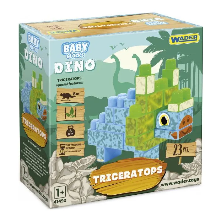 Конструктор "Baby Blocks: Трицератопс", 23 элем.