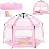 Дитячий манеж MR 1512 Powder Pink 146×127×110 см