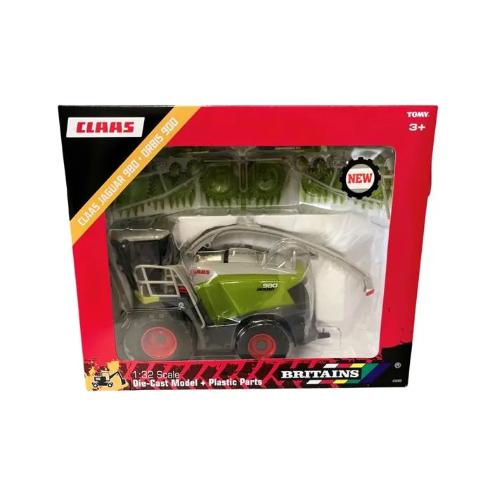 Модель Britains Комбайн кормозбиральний Claas Jaguar 980 з жаткою Orbis 900, 1:32 (43285)