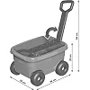 Тележка каталка розовая 1386 ТЕХНОК (Тех1386)