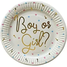 Бумажные тарелки "Boy or Girl" 10 шт. (18 см) (Дер5484)