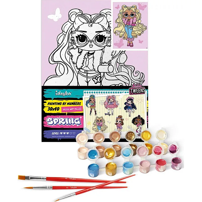 Набор для росписи по номерам для детей "L.O.L. Surprise! Tweens Olivia Flutter" 30х40 см. KHO6286 (Нас9970)