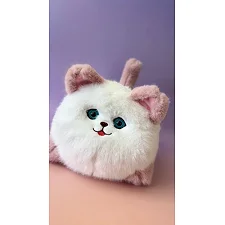 Інтерактивна м'яка іграшка Smart Blinking Cat біло-рожева, AiDA (54081)
