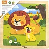 Дерев'яний пазл Viga Toys Леви 9 ел. (44627)