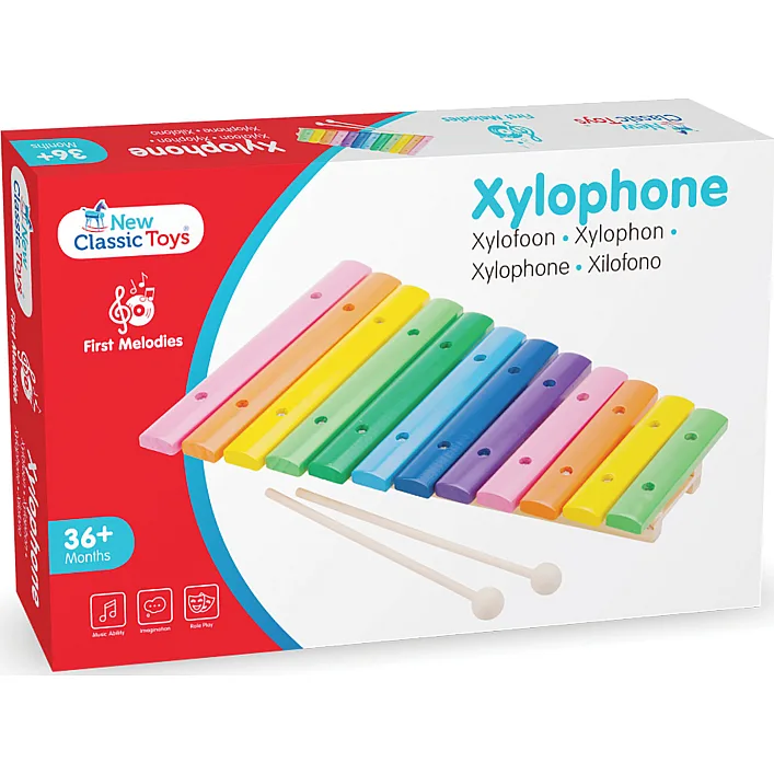 Дитячий ксилофон, New Classic Toys, дерев'яний, 12 тактів, арт. 10236