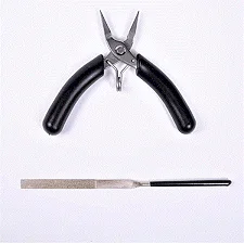 Набір інструментів для складання моделей Metal Time Standard Toolkit плоскогубці та надфіль (STNTK22-2)