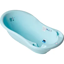 Ванночка 86 см "Кот и Пес" со сливом (голубая) PK-004OPLYW-101 TEGA (Пол9210)