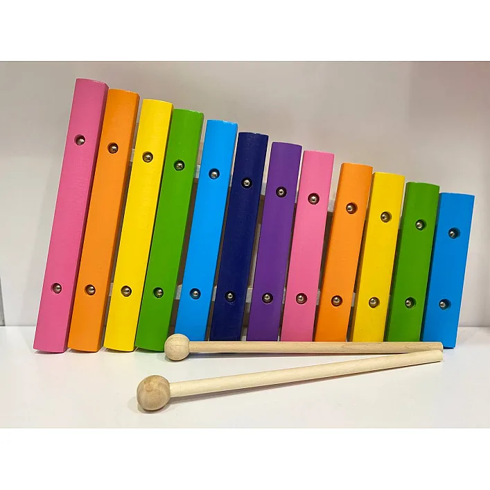 Дитячий ксилофон, New Classic Toys, дерев'яний, 12 тактів, арт. 10236