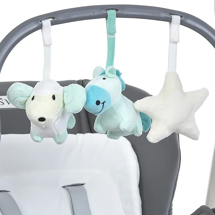 Стільчик-гойдалка для годування SWAN ME 1087-G Dark Gray