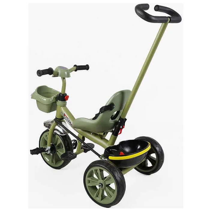 Велосипед 3-х колесный BS-70240 "Best Trike" (1) колеса EVA переднее 10', заднее 8', стальная рама, УКР. ВЗУЧИВАНИЕ, родительская ручка, в коробке