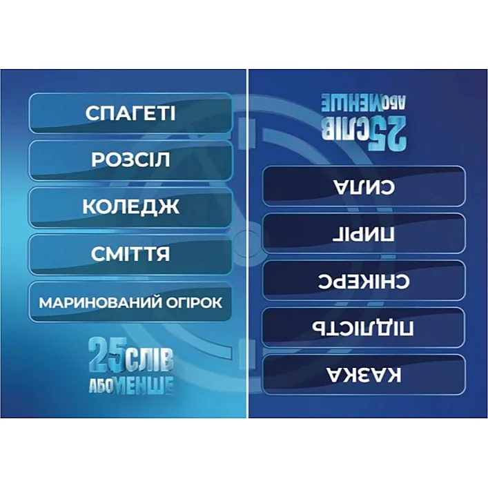 Настольная игра "25 слов или меньше" 290100, 300 карточек
