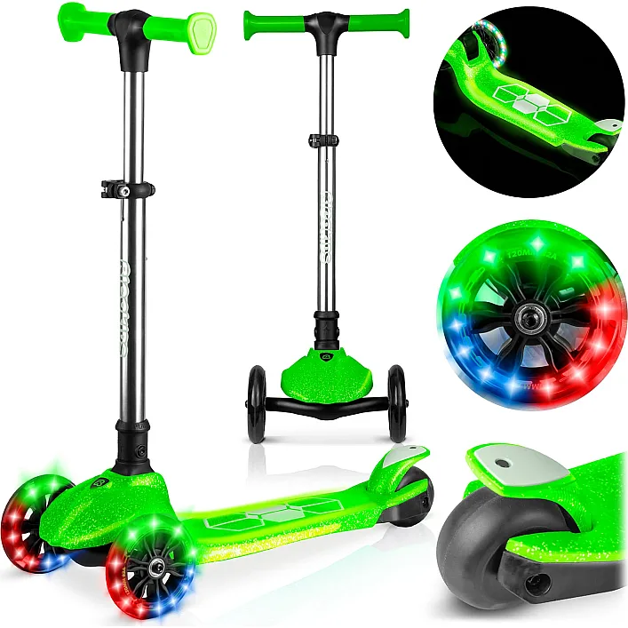 Самокат дитячий триколісний Ricokids Jelly зелений