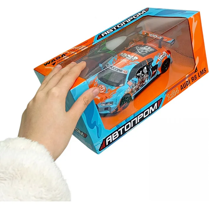Машина мет.1:24 Audi R8 LMS, батар., світло, звук, відкр. двері