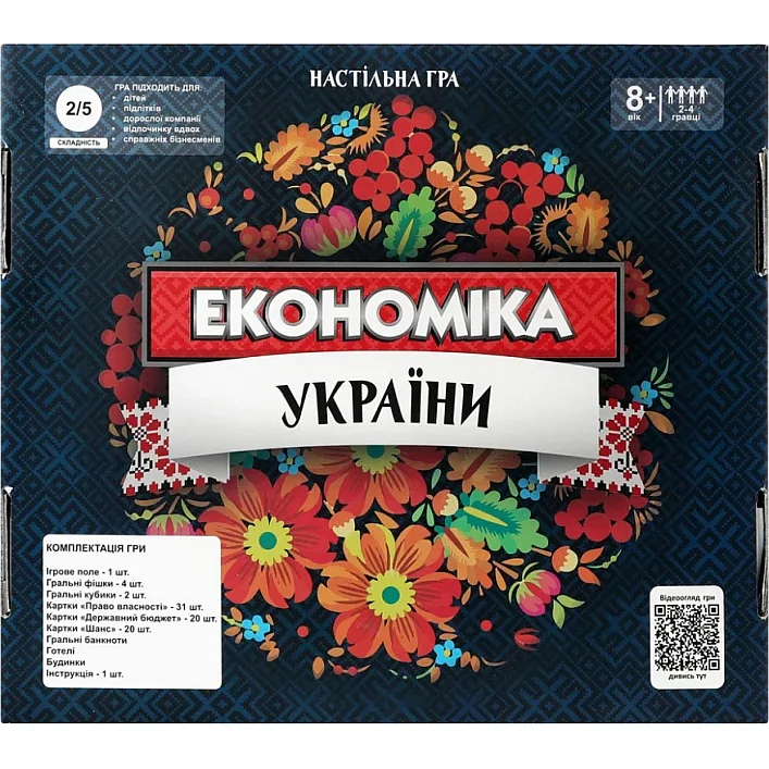 Настільна гра Монополія "Економіка України" 31029, 2-4 гравці