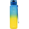 Бутылка для воды UZSPACE 3038(Yellow-Blue) 1000 мл, желто-голубая