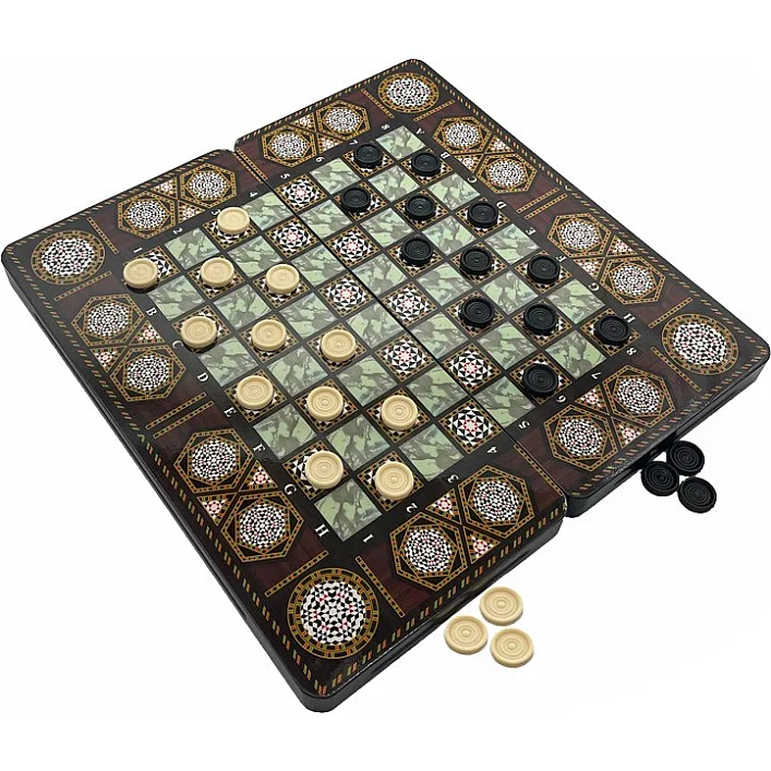 Набор настольных игр "Шахматы 3 в 1" Set3 NE-SP-SET-14 нарды, шашки, 40х40 см