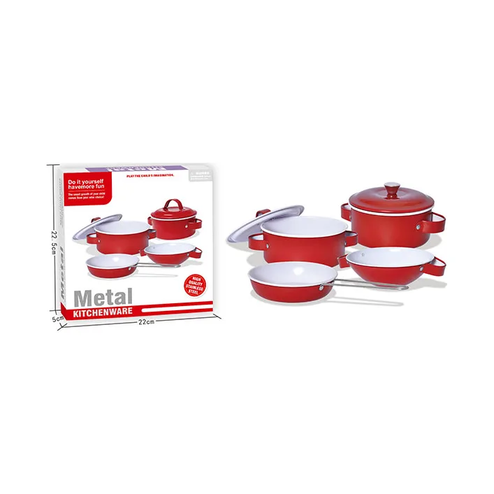 Детский набор посуды «Kitchenware» 620-B5(Red) кастрюля, сковородка