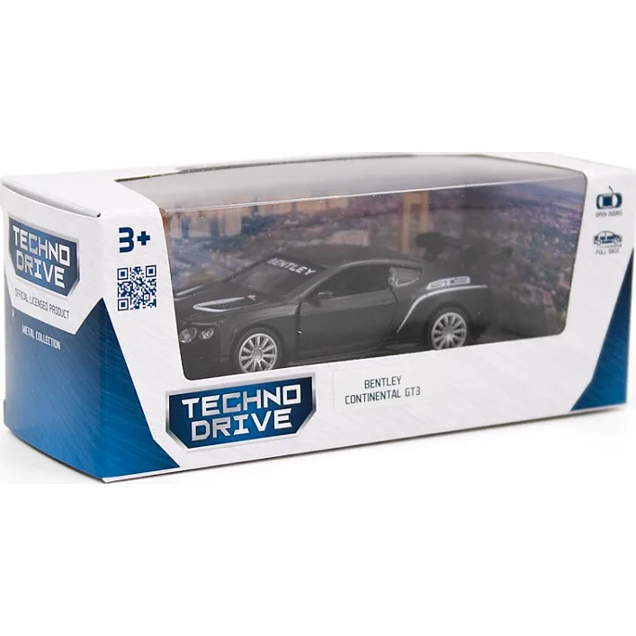 Автомодель - BENTLEY CONTINENTAL GT3 (матовый черный) 250259 (Маш5613)