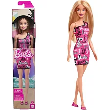 Кукла Barbie "Супер стиль" в брендированном платье &ndash; блондинка HRH07 BARBIE FASHION AND BEAUTY (Лял6942)