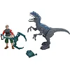 Ігровий набір Dino Valley Небезпечний динозавр зі звуком сірий (542015)