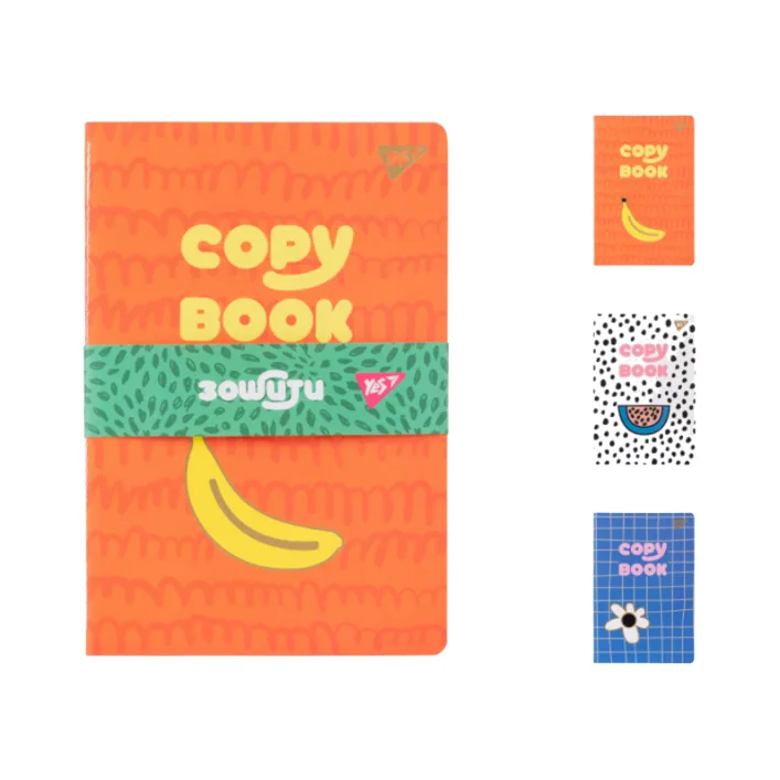 Тетрадь YES А5 40 л. линия центр. шов "Doodle fun" 3в1 (продается упаковкой) (Кнц1838)